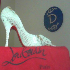 Christian Louboutin Python skin pumps  5 inch